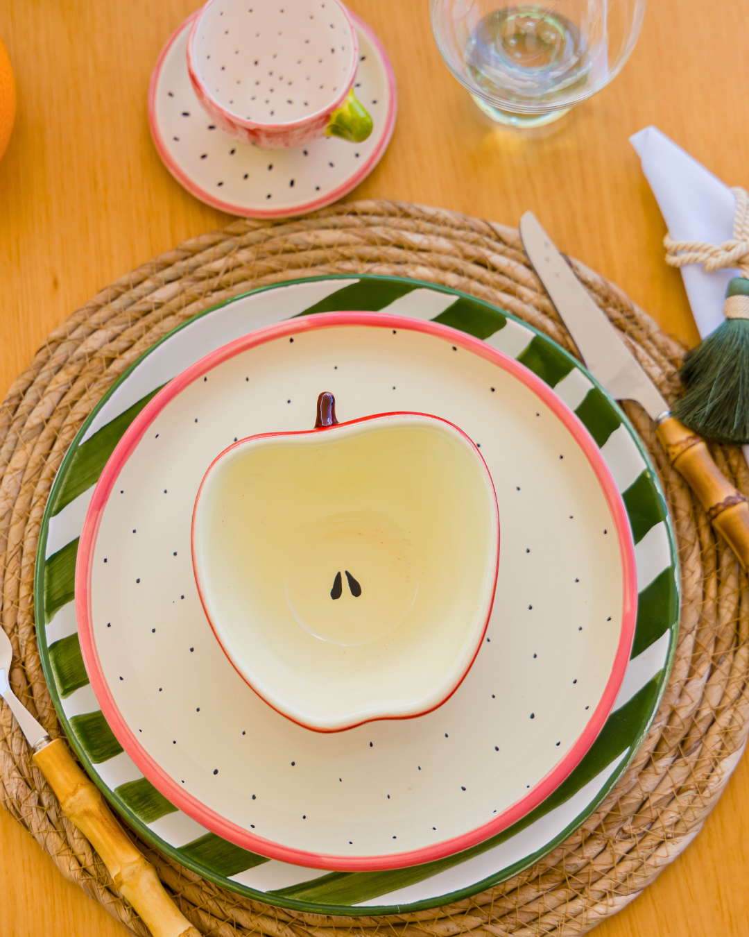 Conjunto Pratos Sobremesa Tutti-Frutti - 4 Peças