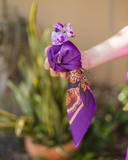 Conjunto 4 Guardanapos Bloom - Orquídea Roxa