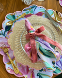 Conjunto 4 Peças Jogo Americano Palha Le Jardin II