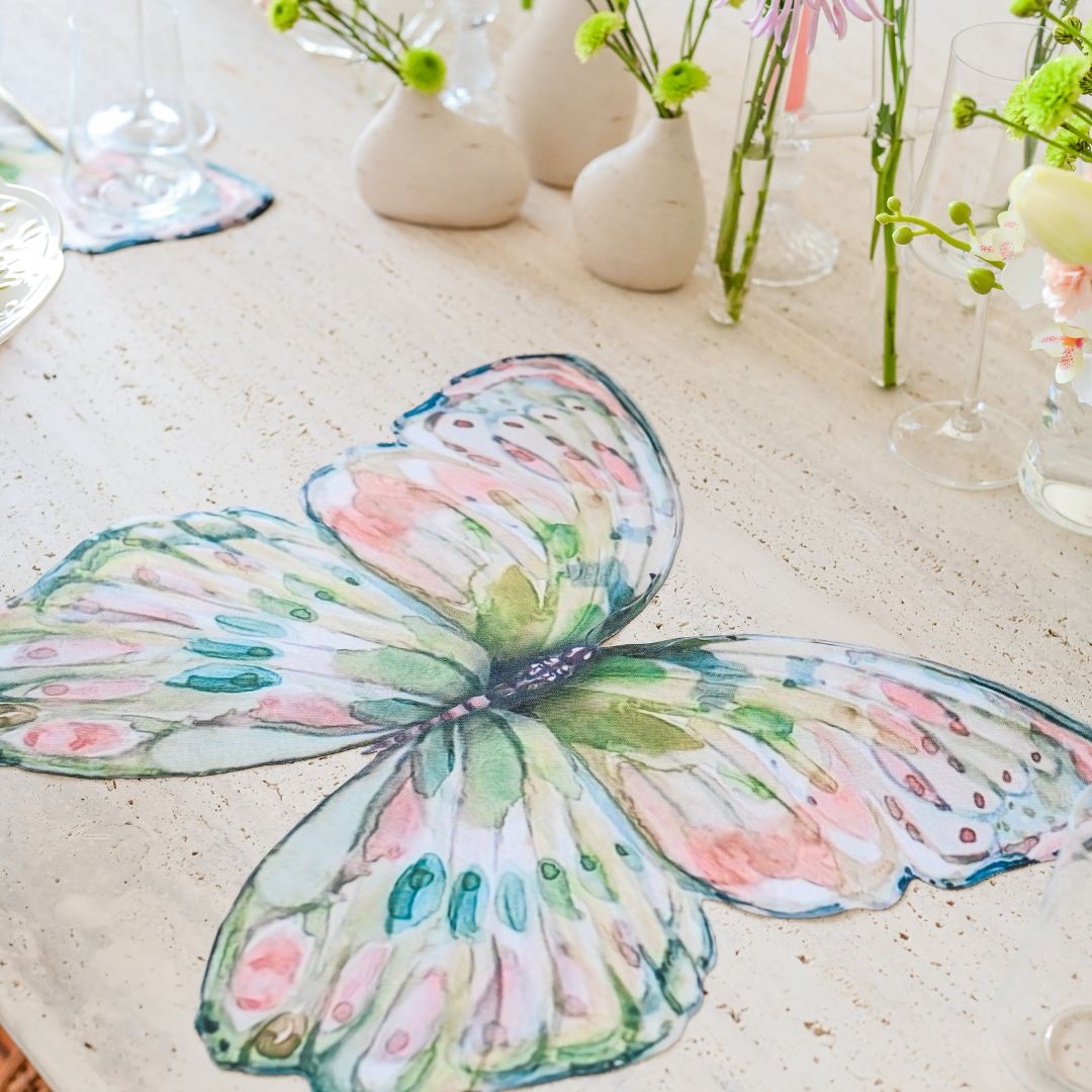 Conjunto 4 Peças Jogo Americano Wish Borboleta