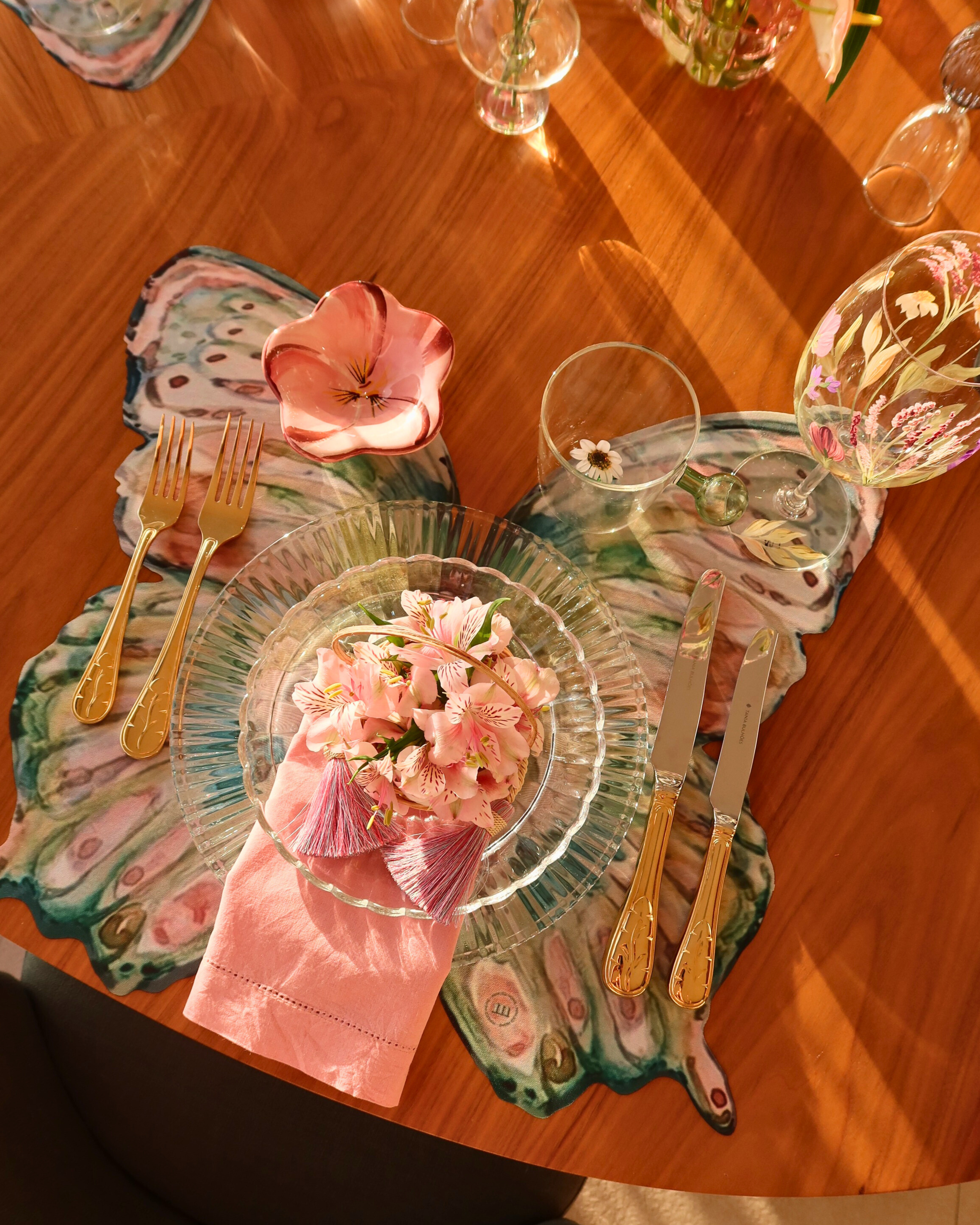 Conjunto 4 Peças Jogo Americano Wish Borboleta