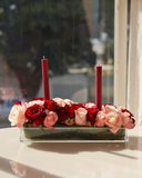 Vaso Acrílico Retangular 16 Furos 34 x 10 x 7 cm