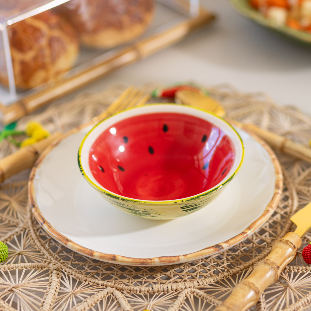Bowl Melancia em Cerâmica - Produção de 20 dias úteis