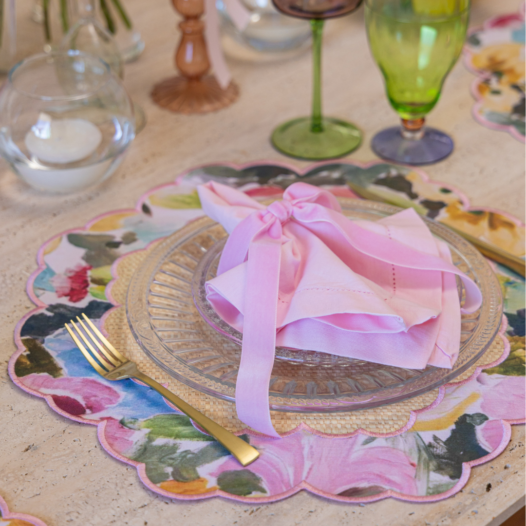 Conjunto 4 Peças Jogo Americano Palha Le Jardin