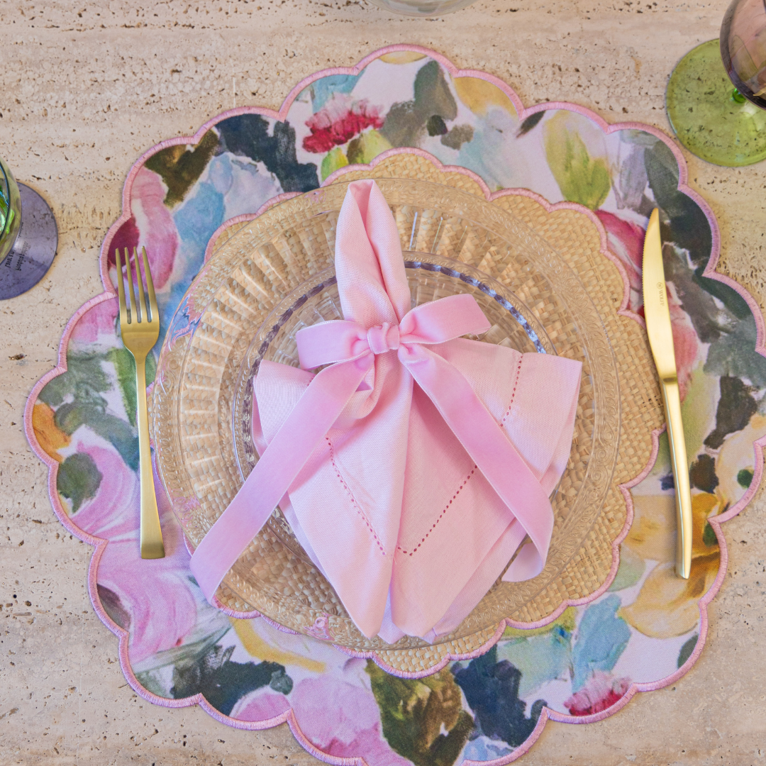 Conjunto 4 Peças Jogo Americano Palha Le Jardin