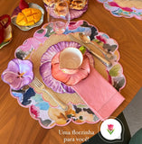 Conjunto 4 Peças Jogo Americano Palha Le Jardin