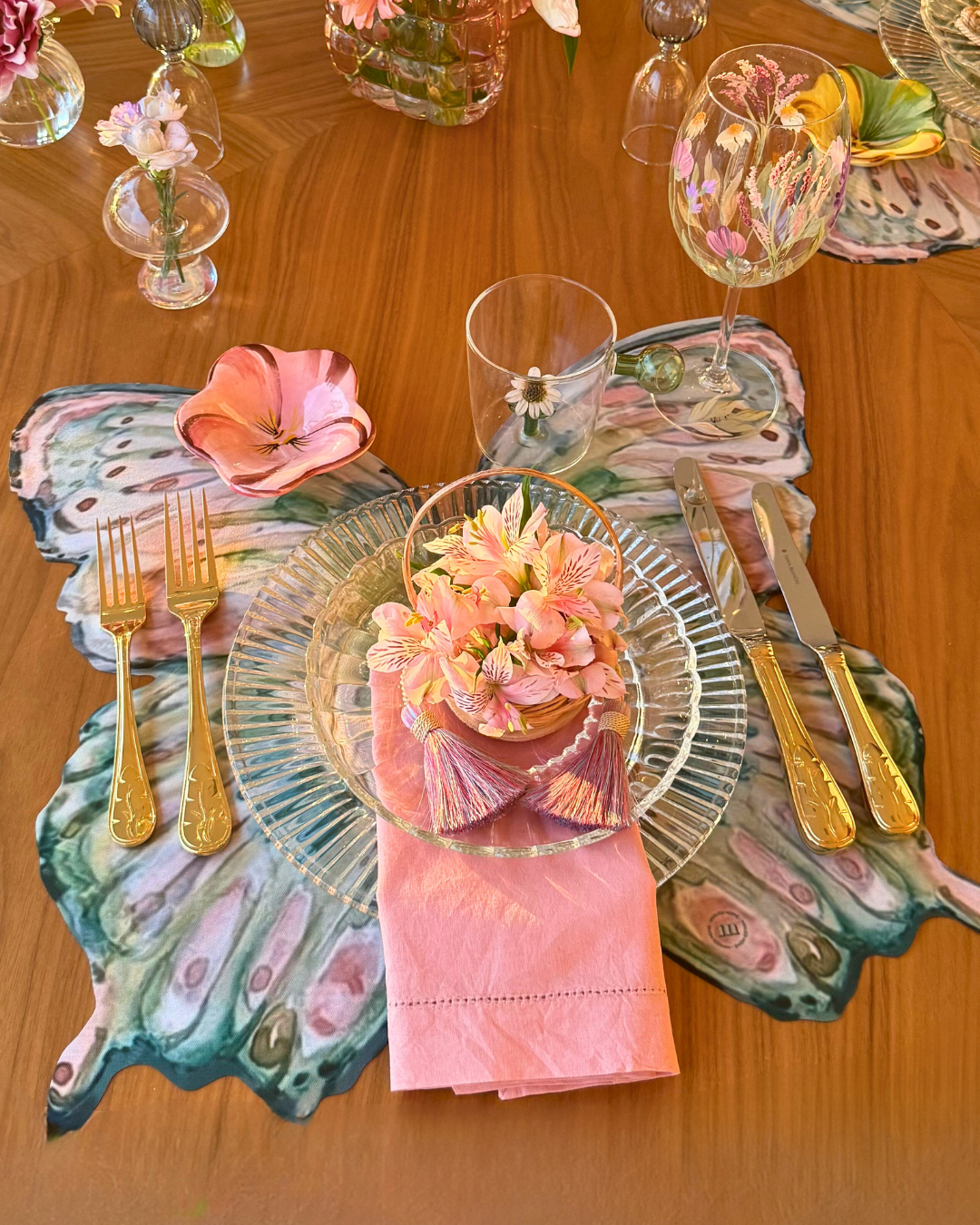 Conjunto 4 Peças Jogo Americano Wish Borboleta