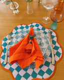 Conjunto 4 Peças Jogo Americano Xadrez Double Face Bold I - Sem Guardanapo