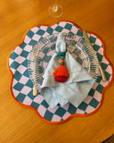 Conjunto 4 Peças Jogo Americano Xadrez Double Face Bold I - Sem Guardanapo