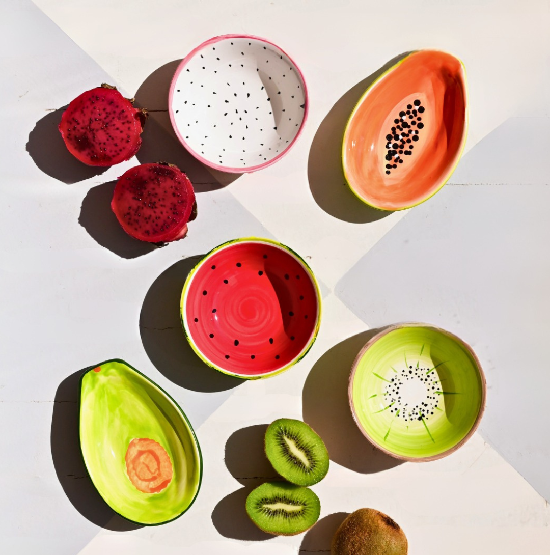 Porta Mamão em Cerâmica - Sementes