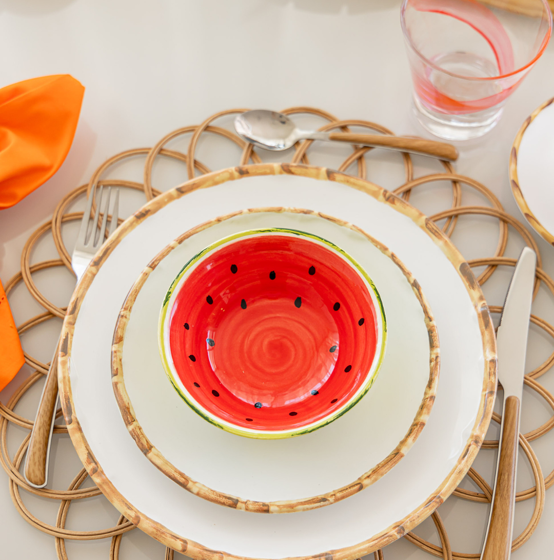 Bowl Melancia em Cerâmica - Produção de 20 dias úteis