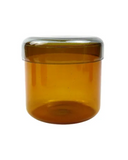 Pote Decorativo em Vidro Ambar e Transparente - 660ml