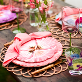 Prato Sobremesa Amor Perfeito Rosa - Pré Venda 60 dias úteis