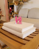 Livro-Caixa em Linho Bege G – 35 x 27 cm