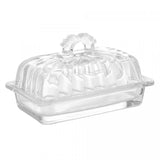 Manteigueira De Cristal Ecologico Com Tampa Imperial 17cm X 10cm X 10cm