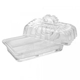 Manteigueira De Cristal Ecologico Com Tampa Imperial 17cm X 10cm X 10cm