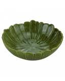 Centro de Mesa de Cerâmica Banana Leaf Verde 25cm x 8,5cm