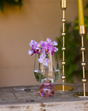 Conjunto 4 Taças Transparentes Bubble Glass Pink 540ml