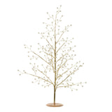 Árvore Natalina Dourada com Pérolas - 55cm