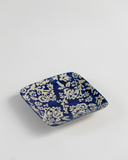 Prato Decorativo Estampado Ciary Square – Azul e Branco