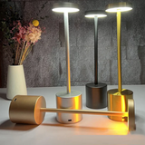 Abajur Dourado USB 35x8 cm