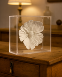 Quadro Acrílico com Flor em Relevo