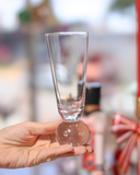 Conjunto Taças de Champagne Bubbly Transparente - 4 Peças - 190ml