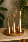Conjunto de Castiçais Cobre Elegance