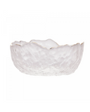 Bowl de Cristal Martelado com Borda Dourada Taj