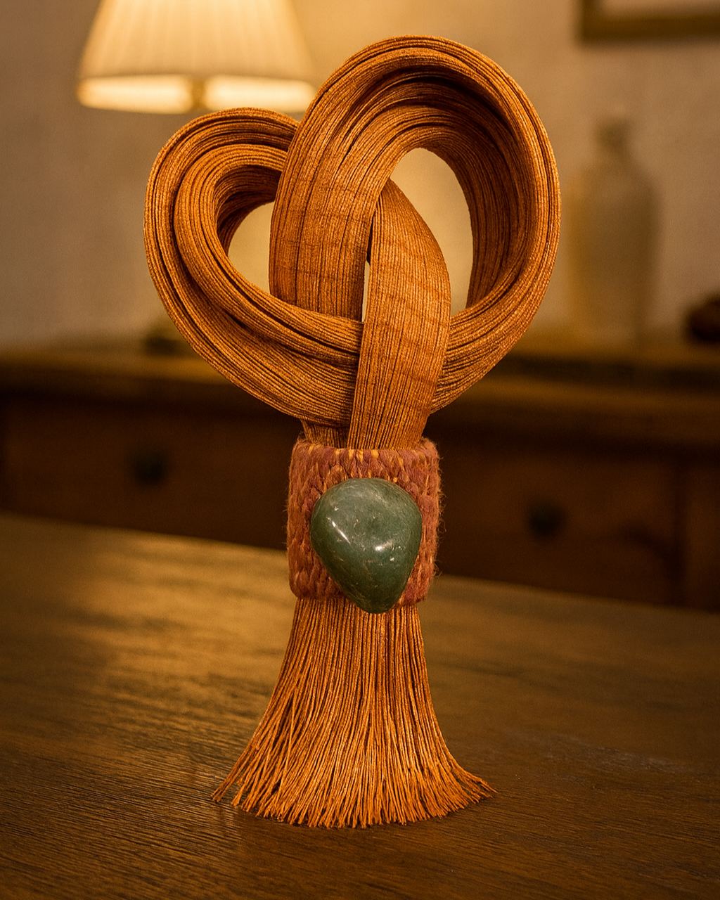 Obra Decorativa Elo Natural em Fibra e Pedra