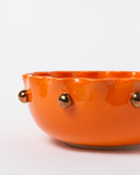 Bowl Flora Com Ouro Laranja M