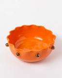 Bowl Flora Com Ouro Laranja M