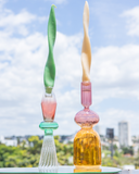 Dupla de Castiçais Decorativos em Vidro Borossilicato Bold
