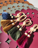 Conjunto 4 Porta Guardanpos Tassel Palha Colors