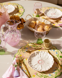 Conjunto 4 Peças Jogo Americano Palha Floral Green