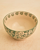 Bowl de Cerâmica Estampado Ciary – Verde e Branco