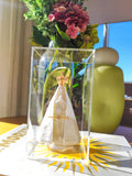 Caixa Acrílico Nossa Senhora Aparecida  12x12x21 cm
