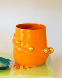 Vaso Sol com Ouro – Laranja