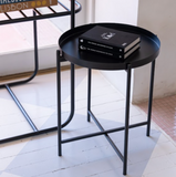 Mesa Lateral em Metal Preto - M