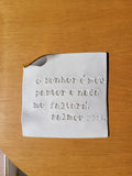 Pergaminho Personalizado em Cerâmica - "O Senhor é Meu Pastor e Nada me Faltará" - 14x14 cm