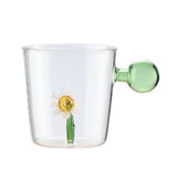 Caneca de Vidro Margarida - 250ml