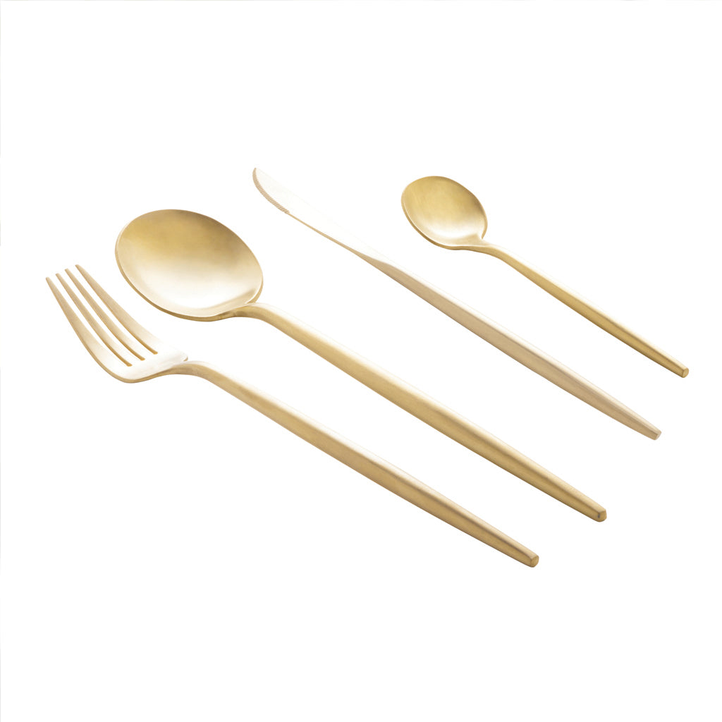 Faqueiro produzido em aço inox. Materiais de alta qualidade com design moderno e sofisticado.   Acompanha 4 itens no total, semelhante a imagem do produto.